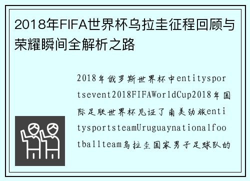 2018年FIFA世界杯乌拉圭征程回顾与荣耀瞬间全解析之路